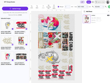 A3 DTF Gang Sheets | High-Quality Prints for Smaller Projects