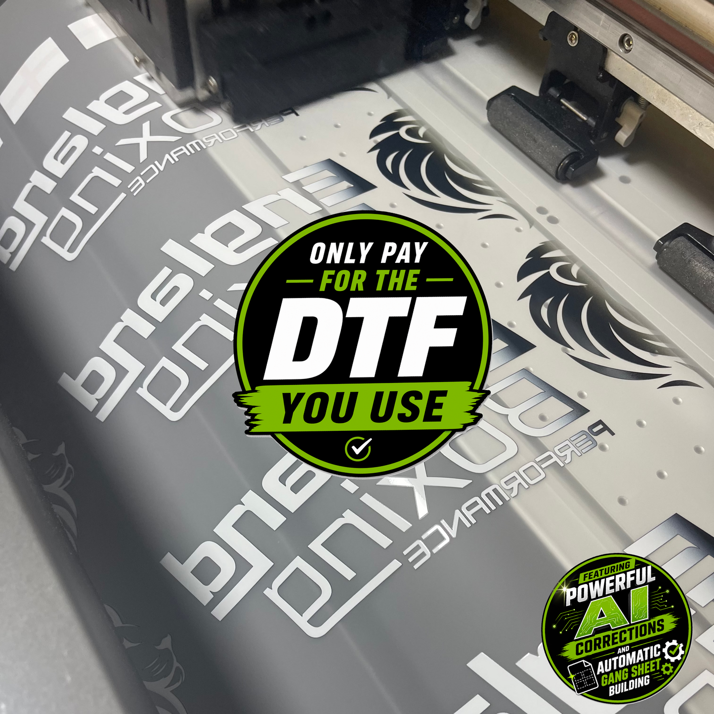 DTF Rolling Gang Sheet | Pay Only For The DTF You Need